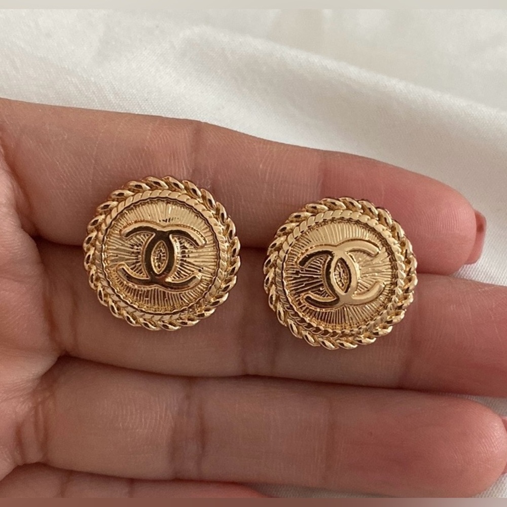 Beautiful buttons handmade into earrings